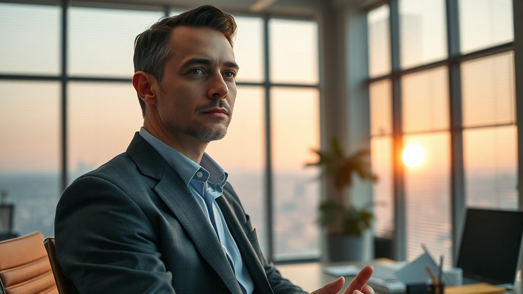 executive decision making confident executive reflecting, building better decision making mindset