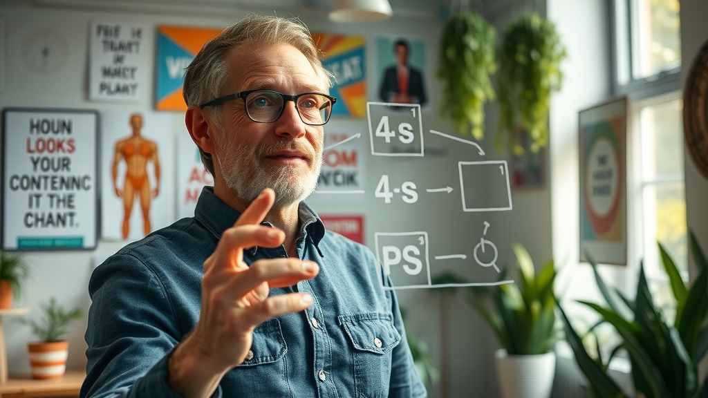 visionary leader explaining the 4 P